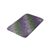 Grungy Groovy Funky Trippy Genderqueer Pride Badematte (Schrägansicht)