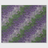 Grungy Groovy Funky Trippy Genderqueer Pride Geschenkpapier (Flach)