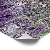 Grungy Groovy Funky Trippy Genderqueer Pride Poster (Ecke)