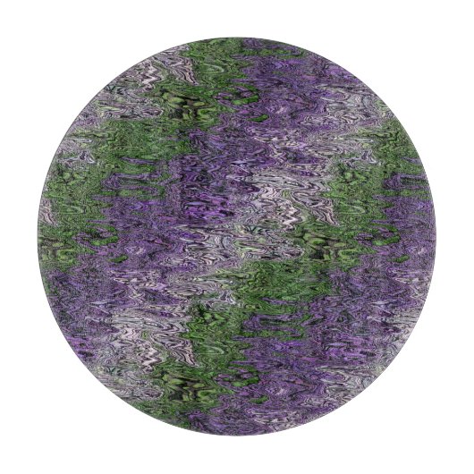 Grungy Groovy Funky Trippy Genderqueer Pride Schneidebrett (Vorderseite)