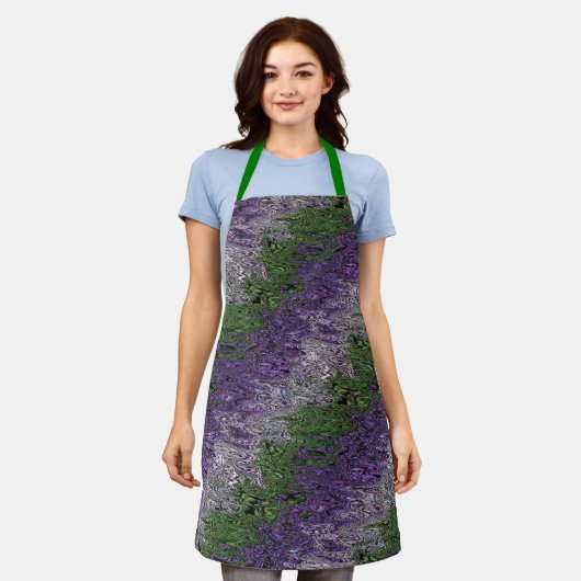 Grungy Groovy Funky Trippy Genderqueer Pride Schürze (Getragen)