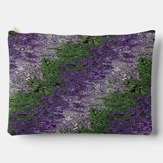 Grungy Groovy Funky Trippy Genderqueer Pride Zubehörtasche (Vorderseite)