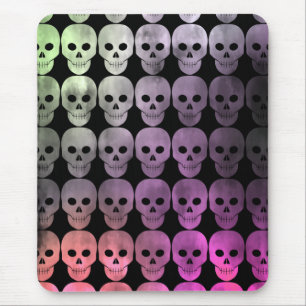 Grungy Halloween-Schädel Mousepad