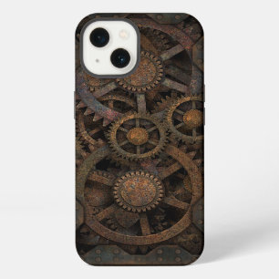 Grungy industrielle Steampunk Maschine iPhone 13 Hülle
