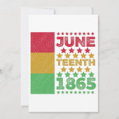 Grungy Juneteenth, Freiheit der Schwarzen Save The Date (Vorderseite)