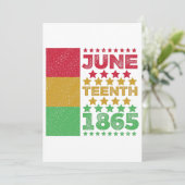 Grungy Juneteenth, Freiheit der Schwarzen Save The Date (Stehend Vorderseite)