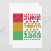 Grungy Juneteenth, Freiheit der Schwarzen Save The Date (Vorne/Hinten)