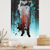 Grungy Koala Poster (Küche)