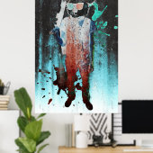 Grungy Koala Poster (Heimbüro)