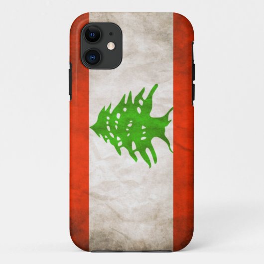 Grungy Libanon Flag Case-Mate iPhone Hülle (Rückseite)