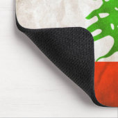 Grungy Libanon Flag Mousepad (Ecke)