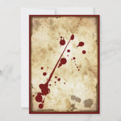 Grungy Lunatic Asylum Birthday Einladung (Rückseite)