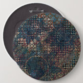 Grungy Muster mit Messy Patchwork of Textures Button (Vorne & Hinten)