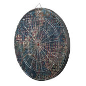 Grungy Muster mit unordentlichem Patchwork von Dartscheibe (Vorderseite rechts)