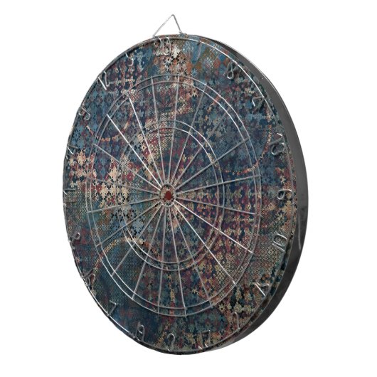 Grungy Muster mit unordentlichem Patchwork von Dartscheibe (Vorderseite rechts)