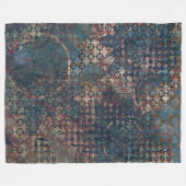 Grungy Muster mit unordentlichem Patchwork von Fleecedecke (Vorderseite (Horizontal))