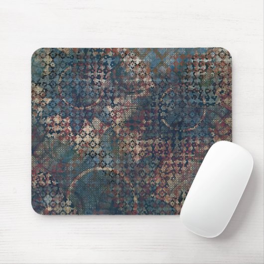 Grungy Muster mit unordentlichem Patchwork von Mousepad (Mit Mouse)
