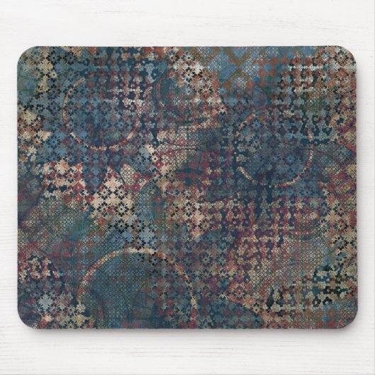 Grungy Muster mit unordentlichem Patchwork von Mousepad (Vorne)