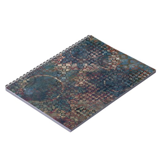 Grungy Muster mit unordentlichem Patchwork von Notizblock (Linke Seite)