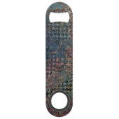 Grungy Muster mit unordentlichem Patchwork von Speedflaschenöffner (Rückseite)