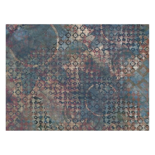 Grungy Muster mit unordentlichem Patchwork von Tischdecke (Vorderseite (Horizontal))