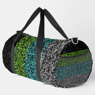 Grungy Noisy Abstract Quoiromantische Pride-Flagge Duffle Bag