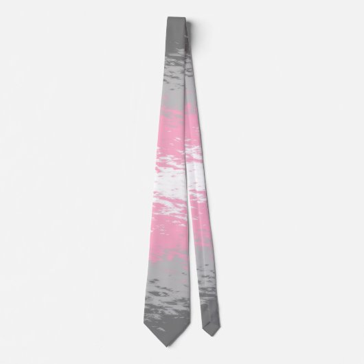 Grungy Noisy Grainy Abstrakt Demigirl Pride Flag Krawatte (Vorderseite)