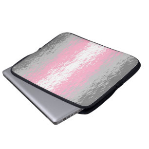 Grungy Noisy Grainy Abstrakt Demigirl Pride Flag Laptopschutzhülle