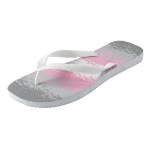 Grungy Noisy Grainy Abstrakte Demigirl-Stolzflagge Badesandalen