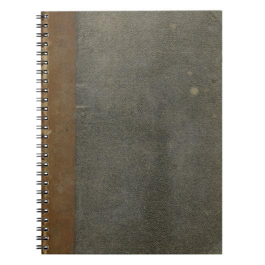 Grungy Old Book Cover Notebook Notizblock (Vorderseite)