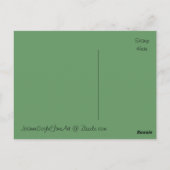 Grungy Old Green Rusty Truck Hubcap Tire - Postcar Postkarte (Rückseite)