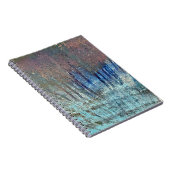 Grungy Paint Streak Abstrakt Notizblock (Rechte Seite)