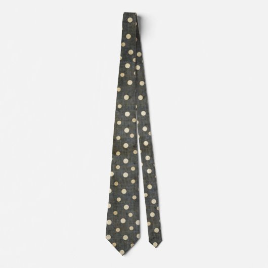 Grungy Polka Dot Pattern Krawatte (Vorderseite)