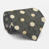Grungy Polka Dot Pattern Krawatte (Gerollt)