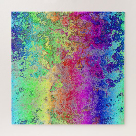 Grungy Rainbow Puzzle (Horizontal)