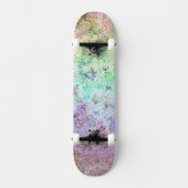 Grungy Rainbow Skateboard (Vorderseite)