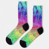Grungy Rainbow Socken (Linkes Detail)