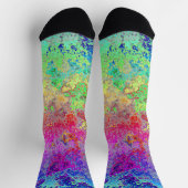 Grungy Rainbow Socken (Oben)