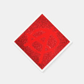 Grungy Red Anarchy Symbol Serviette (Ecke)