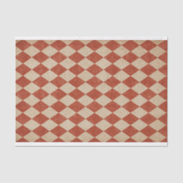 Grungy Red Harlequin Seidenpapier