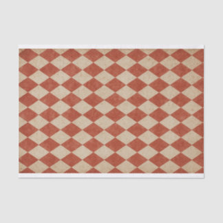 Grungy Red Harlequin Seidenpapier