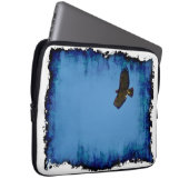 Grungy Red Tail Hawk Soaring Laptopschutzhülle (Vorne Rechts)