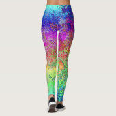 Grungy Regenbogen Leggings (Rückseite)