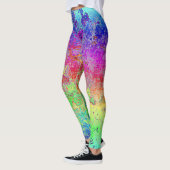 Grungy Regenbogen Leggings (Links)