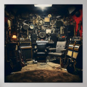 Grungy Rock Music Studio Poster (Vorne)