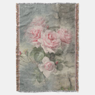 GRUNGY-ROSE - Vintage Blume Decke