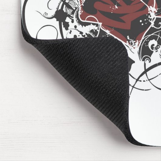 Grungy Rosen Mousepad (Ecke)