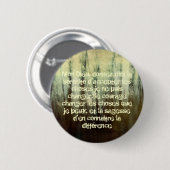 Grungy Ruhe-Gebet im französischen Knopf Button (Vorne & Hinten)