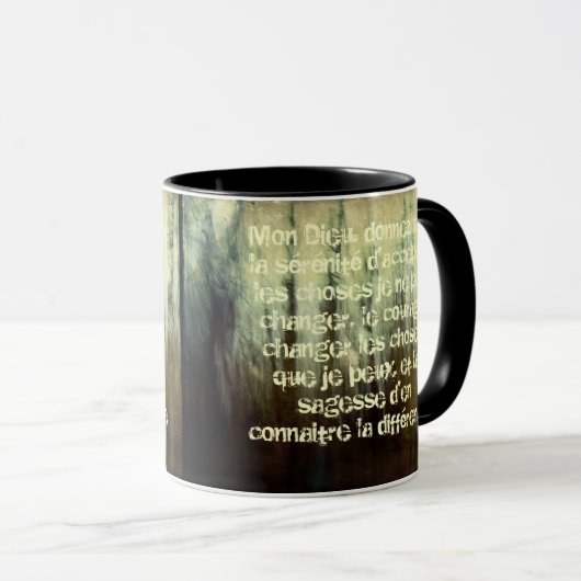 Grungy Serenity-Gebet in der französischen Tasse (VorderseiteRechts)