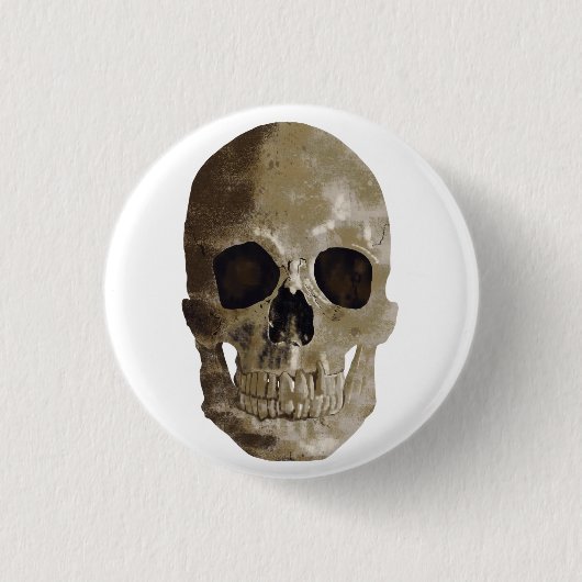 Grungy Skull Button (Vorderseite)